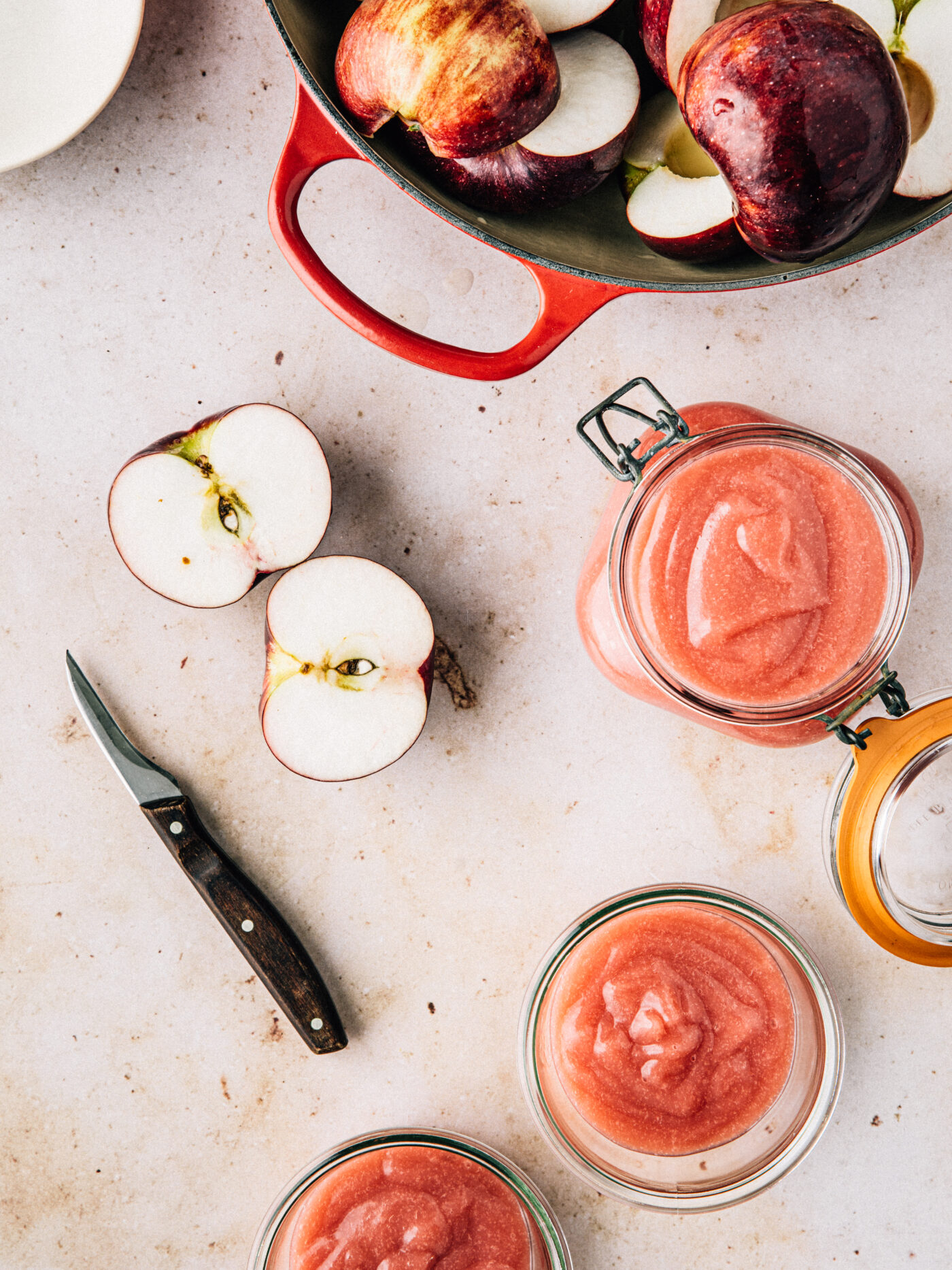 COMPOTE DE POMMES ROSE Science + Fourchette
